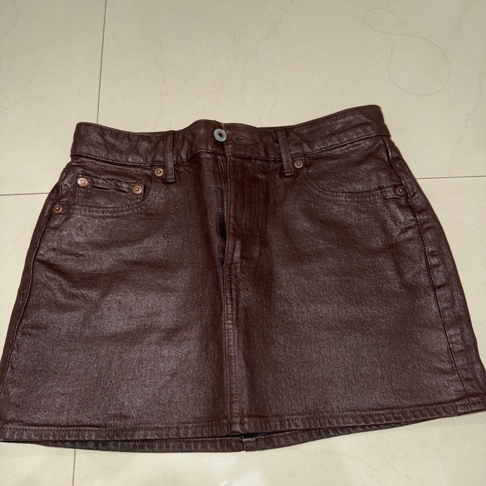 Abercrombie & Fitch Chocolate Mini Skirt